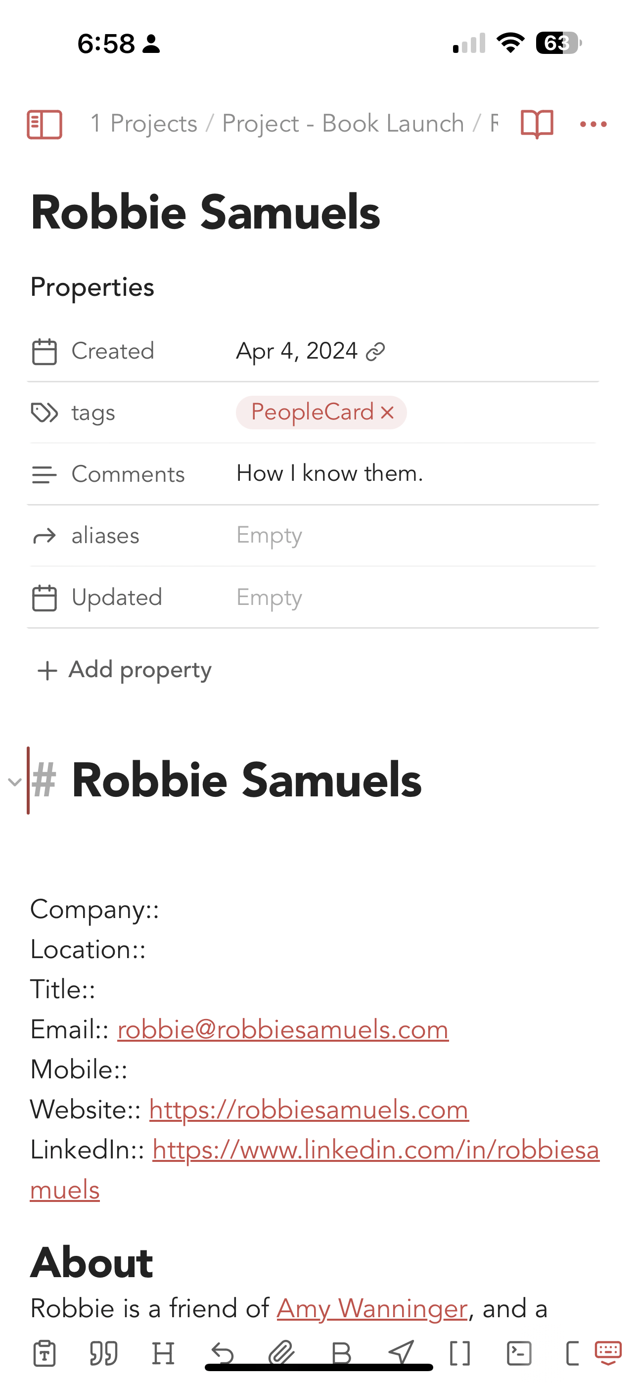 Photo from “Using PeopleCards”